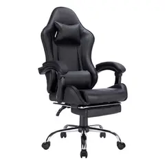 Just Home Collection - Silla Gamer Masaje Matrix Negro
