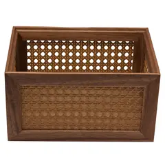 Just Home Collection - Caja Tejita Acacia 24 x 16 x 13 cm