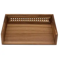 Just Home Collection - Caja Tejita Acacia 28 x 21 x 7 cm