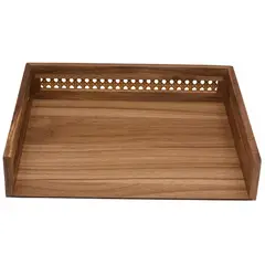 Just Home Collection - Caja Tejita Acacia 33 x 26 x 7 cm