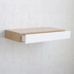 Just Home Collection - Repisa Cajón Roble/Blanco