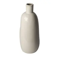Just Home Collection - Jarrón Terra Blanco 13 x 33 cm