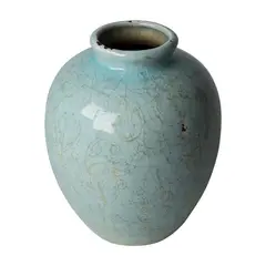 Just Home Collection - Jarrón Terra Celeste 13 x 16 cm