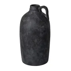 Just Home Collection - Jarrón Terra Negro 15 x 28 cm