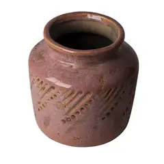 Just Home Collection - Jarrón Terra Naranja 17 x 17 cm