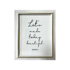 Just Home Collection - Marco foto madera blanco 20x25