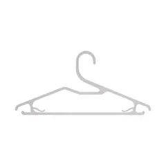 Casa Bonita - Set 10 ganchos para ropa Blanco