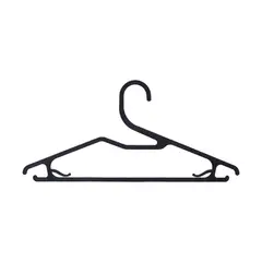 Casa Bonita - Set 10 ganchos para ropa Negro