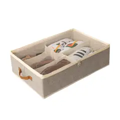 Just Home Collection - Organizador Bajo Cama Tela con Divisiones