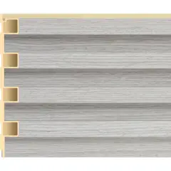 Holztek - Lambrin para interior WPC Light Grey 16 x 240 cm Mate 0.39 m2