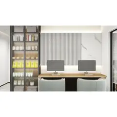 Holztek - Lambrin para interior WPC Light Grey 16 x 240 cm Mate 0.39 m2