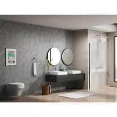 Holztek - Muro de mármol SPC para interior Milano 120 x 240 cm Brillante 2.88 m2