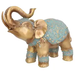 Just Home Collection - Fig Elefant Gold Turq U 16,8Cm