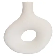 Just Home Collection - Florero Ceramica White 22Cm