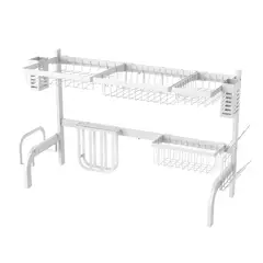 Just Home Collection - Escurridor de trastes 2 niveles