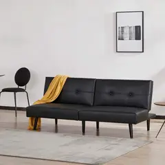 Just Home Collection - Futón Emily Negro