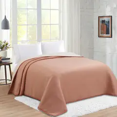 Just Home Collection - Frazada Bicol Polar Café 250 x 220 cm