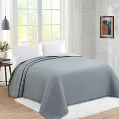 Just Home Collection - Frazada bicol polar 250x220 gris