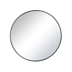 Just Home Collection - Espejo redondo Cyb1 100 cm negro