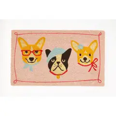 Just Home Collection - Tapete coco perritos 45x75