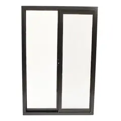 Holztex - Ventana de aluminio de 60 x 90 cm Café chocolate
