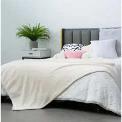 Just Home Collection - Manta jaq sherpa 125x150 ivo
