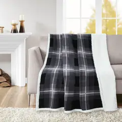 Just Home Collection - Manta Estam Sherpa 125X150 Negro