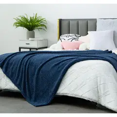 Just Home Collection - Manta sherpa nord 125x150 az