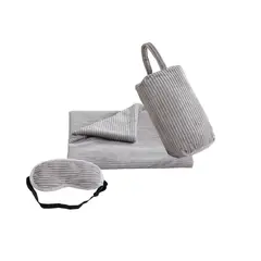 Just Home Collection - Bolso viaje + manta y antifaz