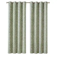 Just Home Collection - Cortina Estampada Flor 140x220 verde