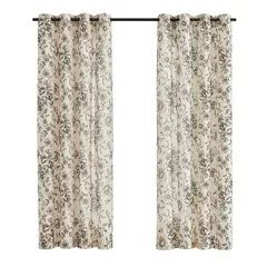 Just Home Collection - Cortina Estampado Flor 140x220 natural