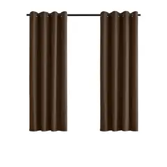 Just Home Collection - Cortina b/out text 140x180 chocolate