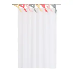 Just Home Collection - Cortina tela oxford 140x220 blanco