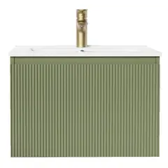 Sensi Dacqua - Mueble de Baño con Lavamanos 40Cm Moscu Verde