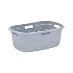 Italhome - Cesta rectangular gris 60 l