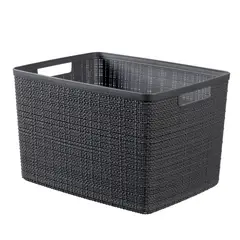undefined - Canasto Jute Gris 20 L