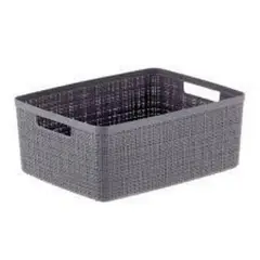 undefined - Canasto Jute Gris 12 L