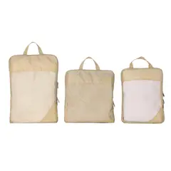 Just Home Collection - ORG DE VIAJE 3PCS PDQ COL BGE