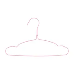 Just Home Collection - Set Gancho Infantil Rosa 10 Piezas