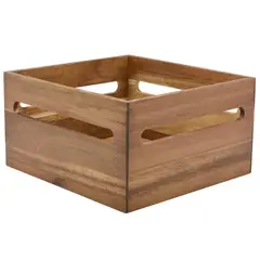 Just Home Collection - Caja de Madera 25.4X27.3X14.6 cm