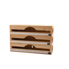 Just Home Collection - Caja 3 en 1 Papel/ Aluminio/ Film con Cuchilla