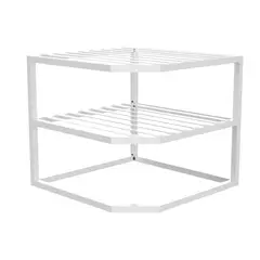 Just Home Collection - Rack Organizador Especiero Esquinero 3 Niveles