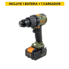 Bauker - Kit Rotomartillo Inalámbrico + 1 Batería + 1 Cargador 20V,