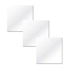 Live Deco - Set de 3 Espejos Decorativos Cuadrados sin Marco de 24 x 24 cm