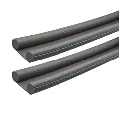 Fixser - Pack de 2 Piezas Bajo Puerta de Espuma 95 cm Gris