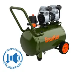 Bauker - Compresor Silencioso 50L,