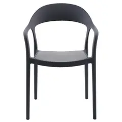 Just Home Collection - Silla Resina Maracaibo Negro