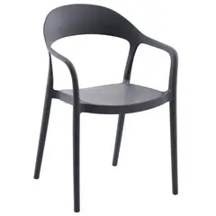 Just Home Collection - Silla Resina Maracaibo Negro