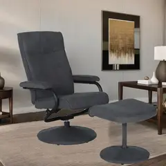 Just Home Collection - Sillón Berger con Apoya Pies Gira 360