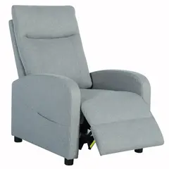 Just Home Collection - Sillón Individual Reclinable Berger Gris Seattle